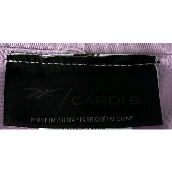 NWT Reebok X Cardi B High-Rise Purple Leggings Large - Picture 6 of 9